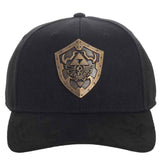 Nintendo Legend of Zelda Hylian Shield Brass Metal Badge Adjustable Snapback Hat