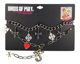 DC Comics Harley Quinn Birds Of Prey Jacks Choker Love Joker Necklace 2-Pack Set