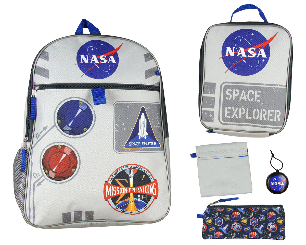 NASA Space Explorer Kids Backpack 5 PC Set 16"