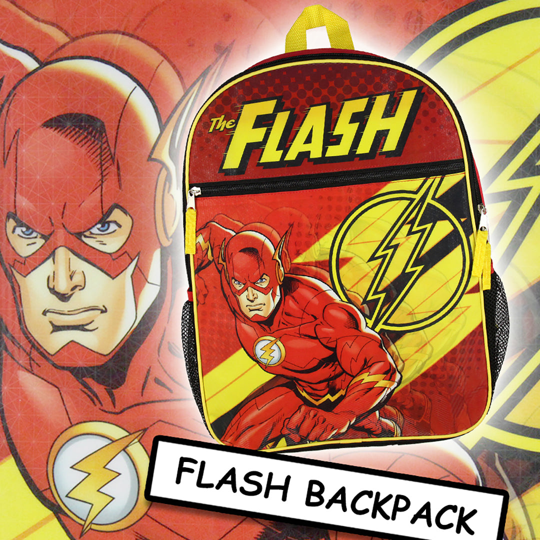 DC Comics The Flash 16" Kids Flat Front Backpack