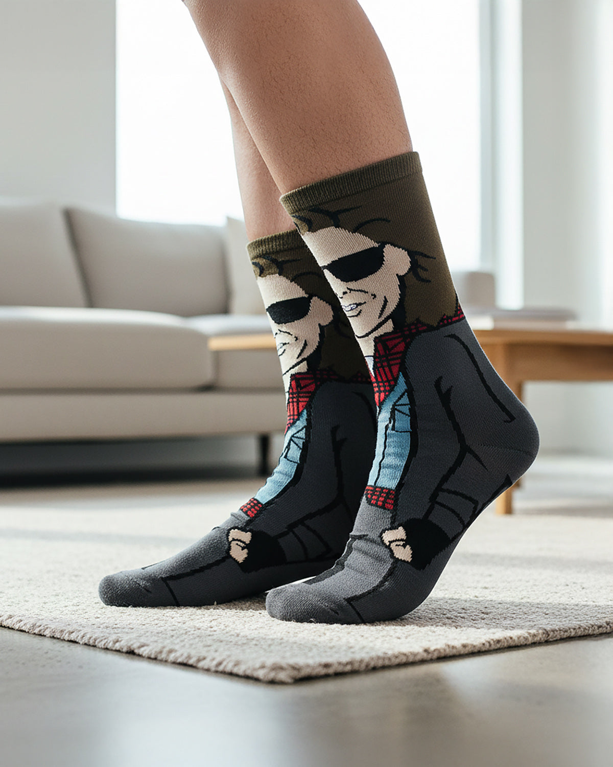 The Breakfast Club Teen Movie John Bender 360 Character Collection Crew Socks