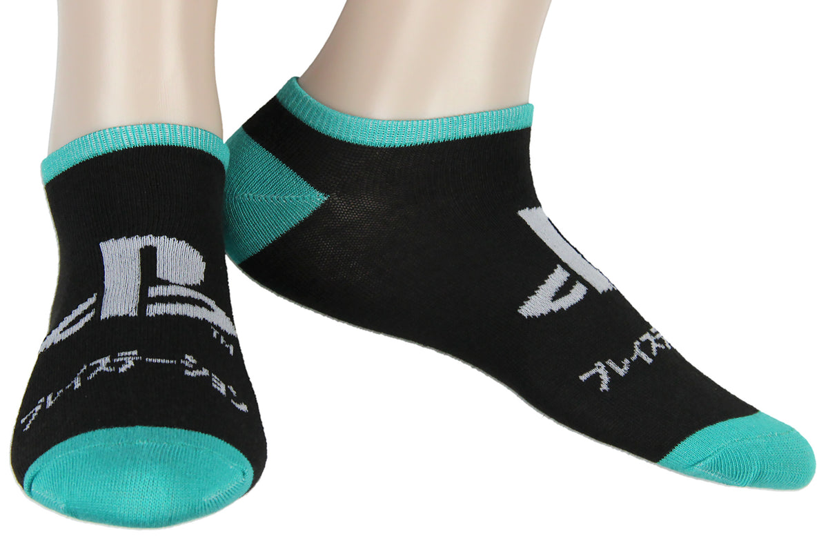 PlayStation Adult Logo Controller 3 Pack No Show Ankle Socks