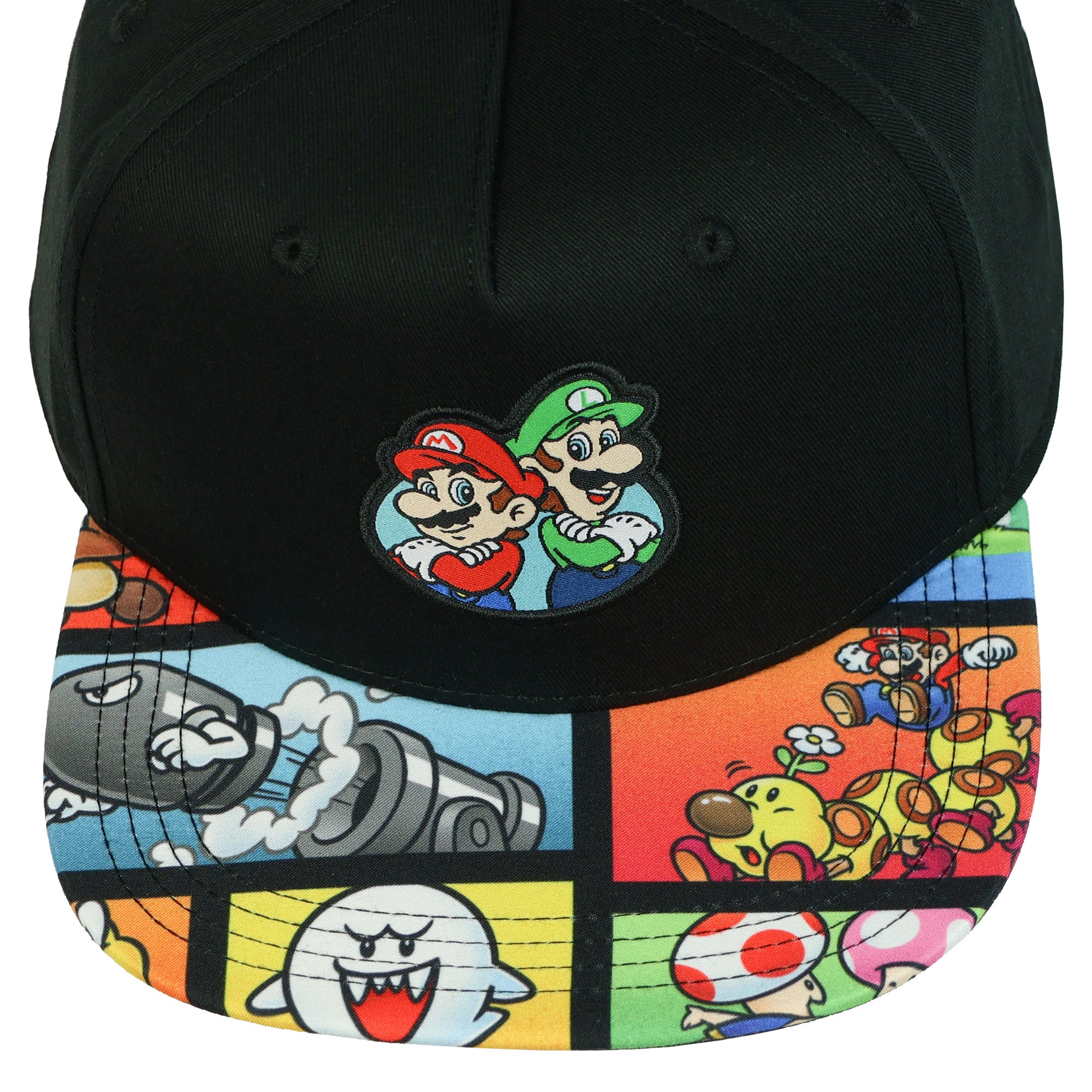 Nintendo Super Mario and Luigi Character Youth Flat Bill Adjustable Snapback Hat