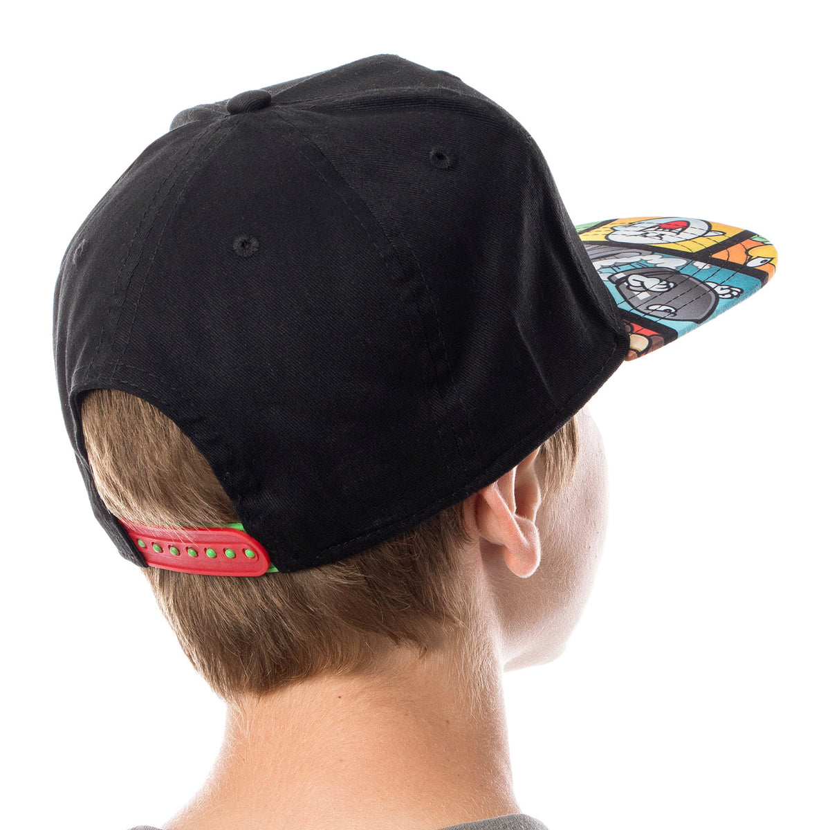 Nintendo Super Mario and Luigi Character Youth Flat Bill Adjustable Snapback Hat
