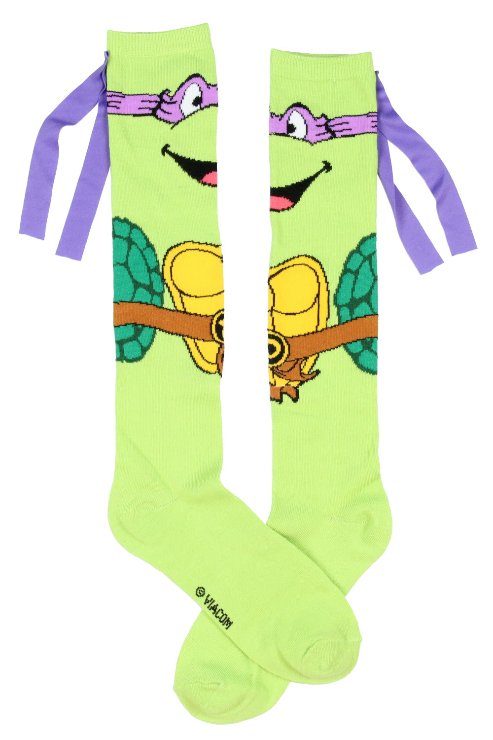 Teenage Mutant Ninja Turtles Character Mask Knee High Socks