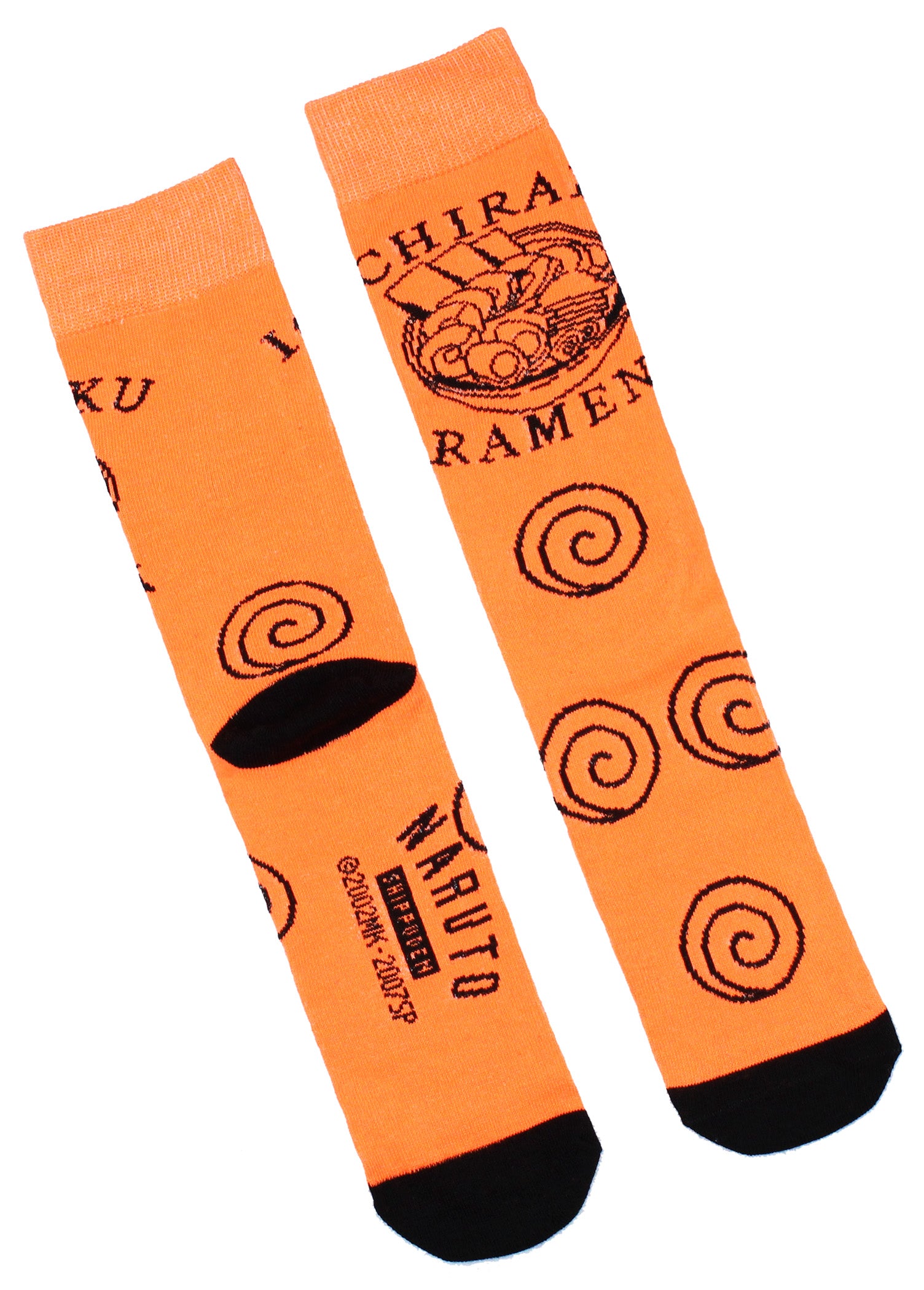 Naruto Shippuden Collection Men's Ichiraku Ramen Ninja Academy 3 Pair Crew Socks