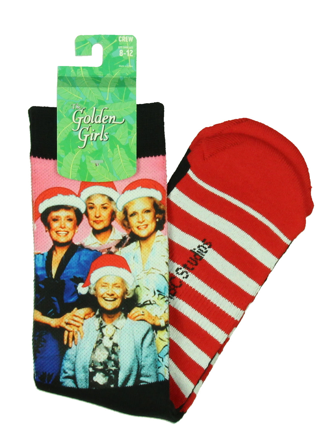 The Golden Girls Socks Christmas Holiday Sublimated Crew Socks 1 Pair