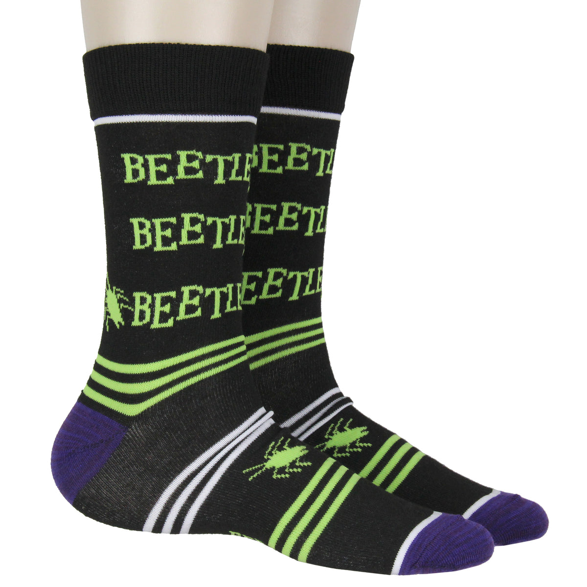 Beetlejuice Socks Adult Unisex Crew Socks 2 Pack
