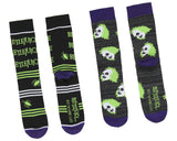 Beetlejuice Socks Adult Unisex Crew Socks 2 Pack