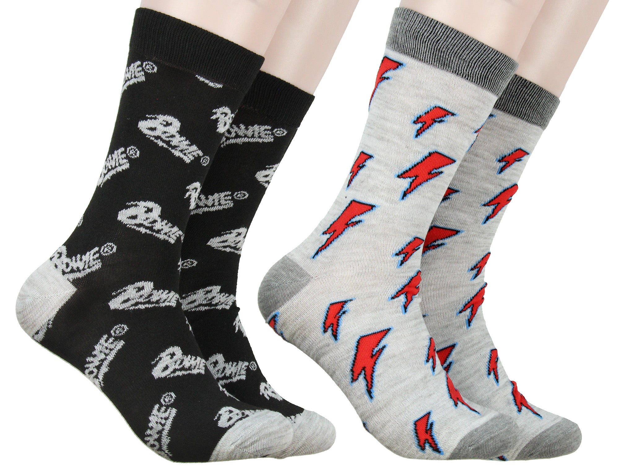 David Bowie Music Unisex 2 Pack Crew Socks