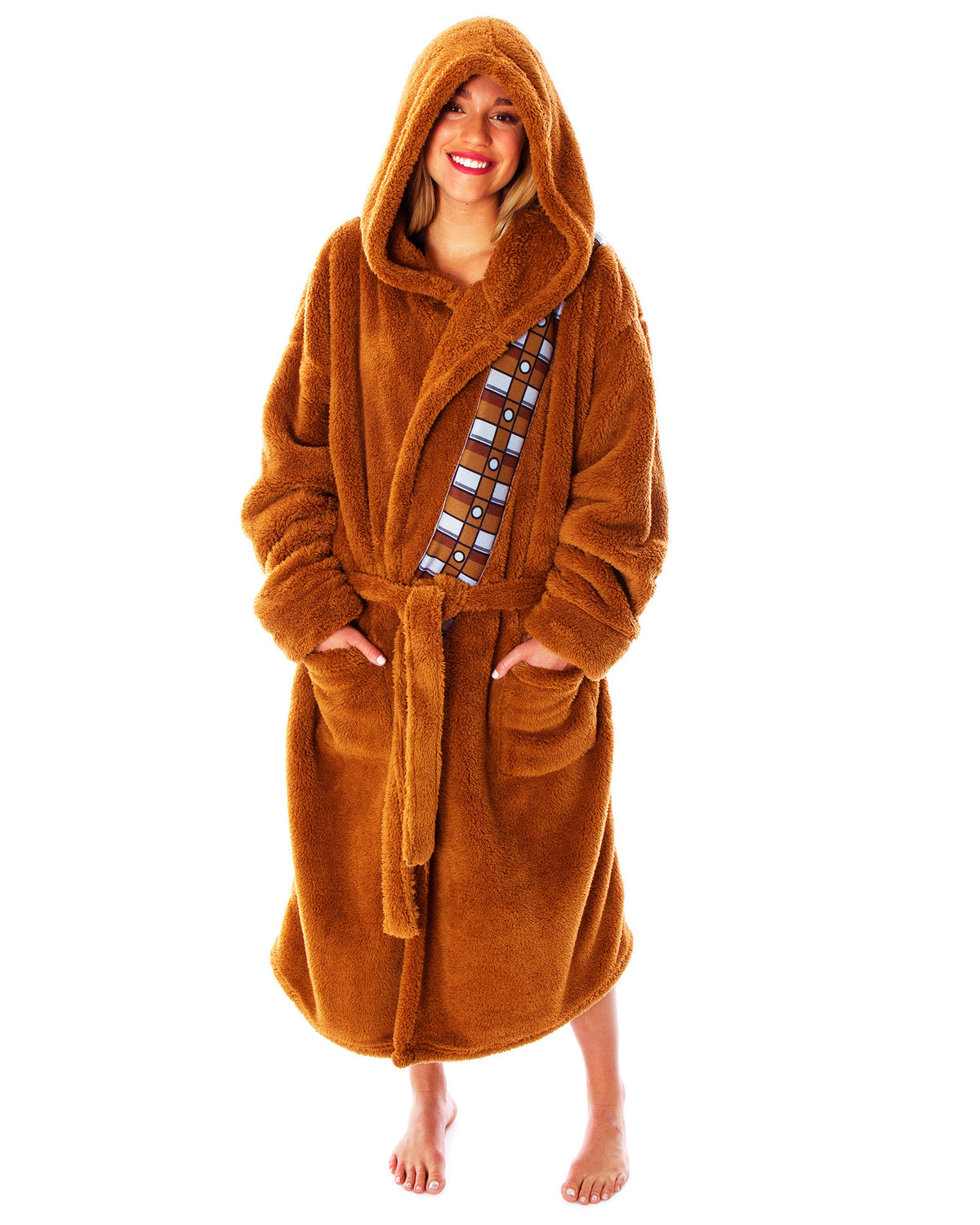 Star Wars Chewbacca Robe Costume Fleece Plush Chewie Chewbacca Bathrobe
