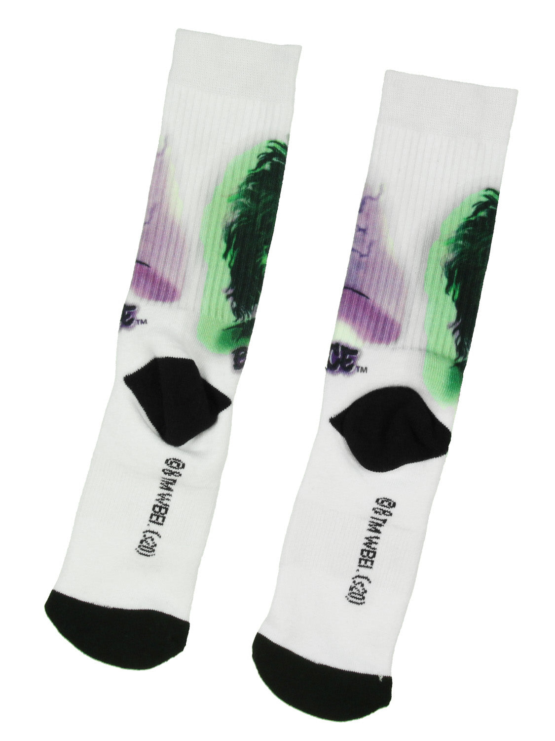 Beetlejuice Mens' Betelgeuse Graffiti Art Design Crew Socks 1 Pair