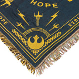 Disney Star Wars Blanket Rebel Alliance Built On Hope Woven Tapestry Throw 48"X60"