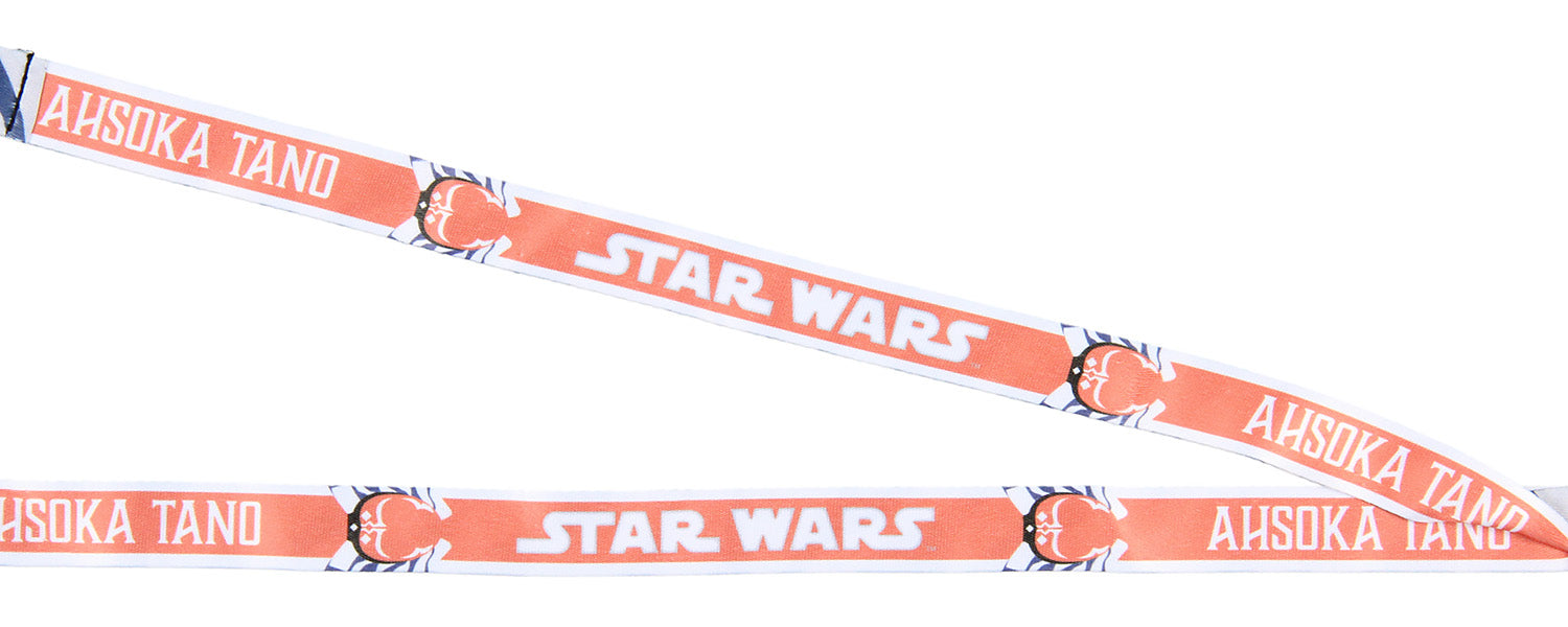 Star Wars Ahsoka Tano Lanyard ID Holder with Rubber Charm and Collectible Sticker
