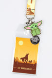 Star Wars The Mandalorian Mando and The Child at Dusk Lanyard ID Holder