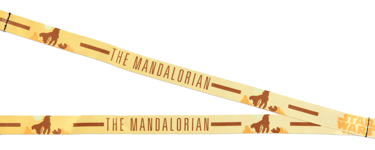 Star Wars The Mandalorian Mando and The Child at Dusk Lanyard ID Holder