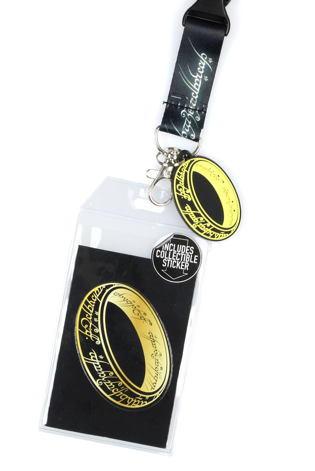 Lord of the Rings The One Ring Precious Lanyard Clear ID Badge Holder Keychain