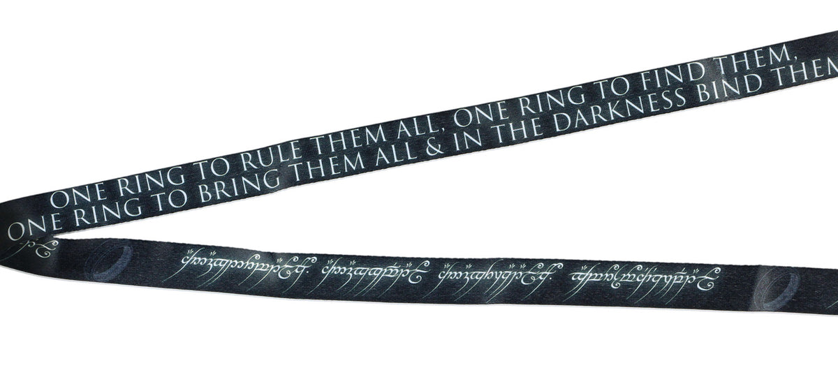 Lord of the Rings The One Ring Precious Lanyard Clear ID Badge Holder Keychain