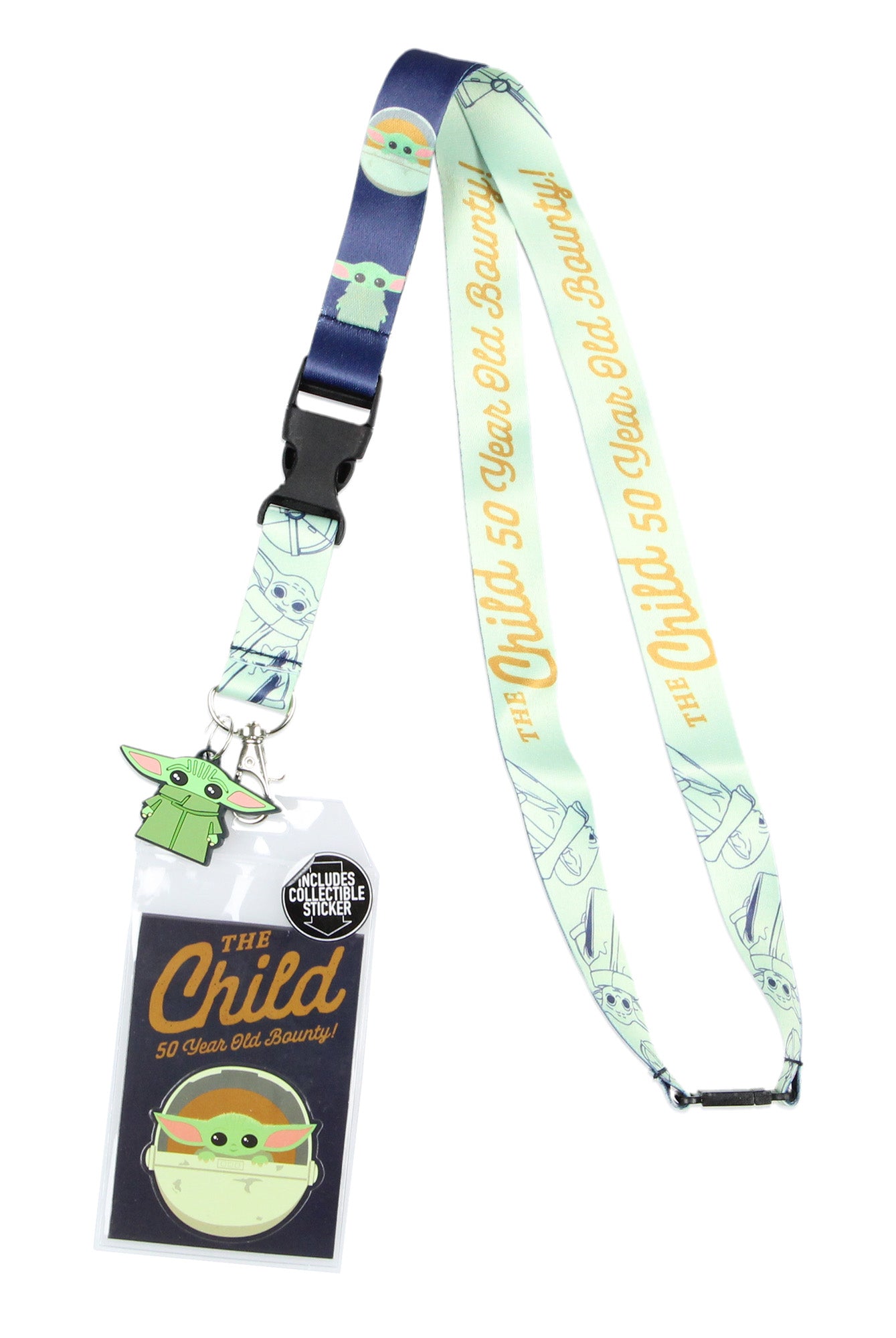 Star Wars The Mandalorian The Child 50 Year Old Bounty Lanyard ID Badge Holder - Seven Times Six