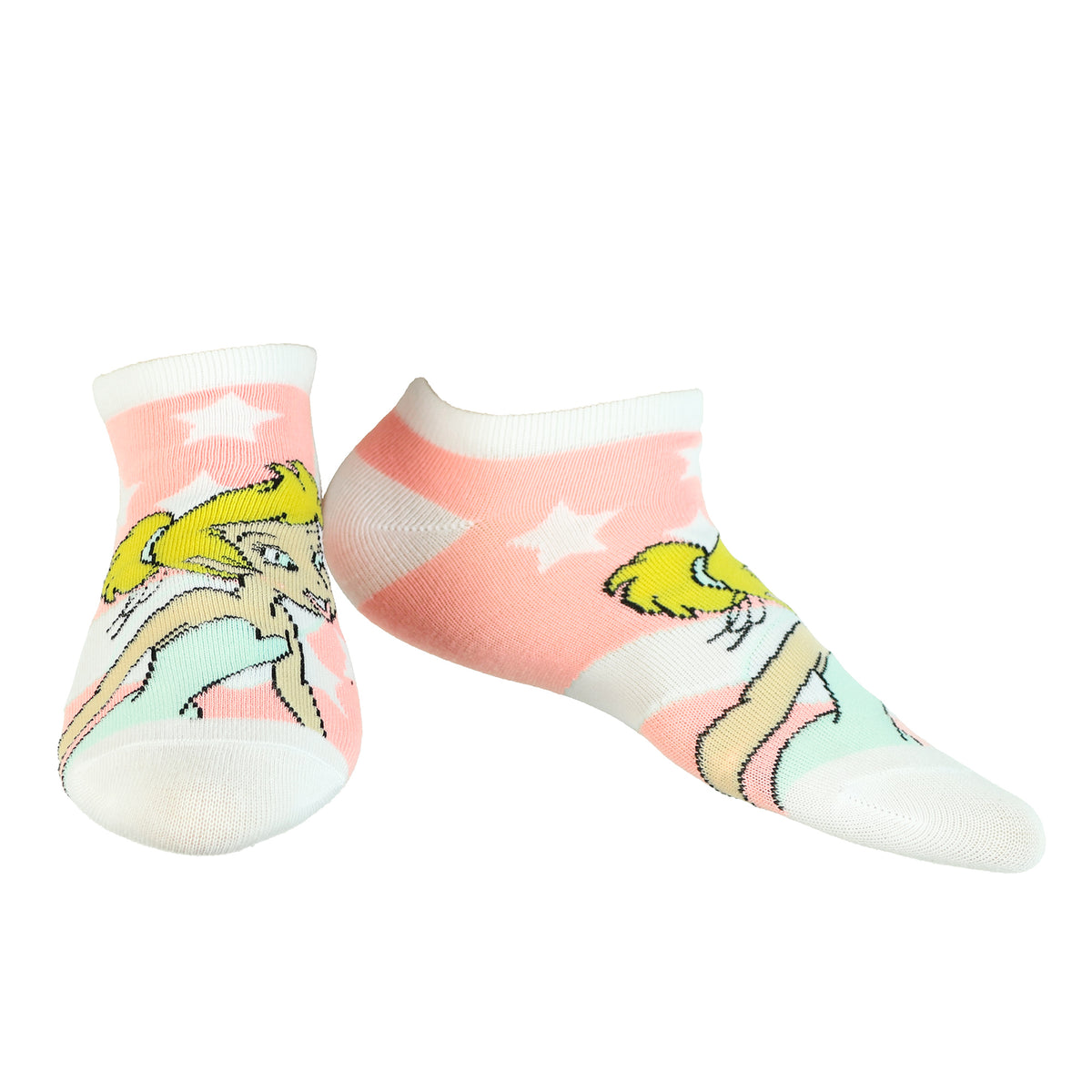 Disney Tinkerbell Socks Girl's 5-Pack Mix and Match Low Cut Ankle Socks, OSFM