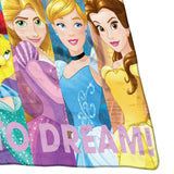 Northwest Disney Princess Micro Raschel Throw Blanket, 46" x 60", Dreamers