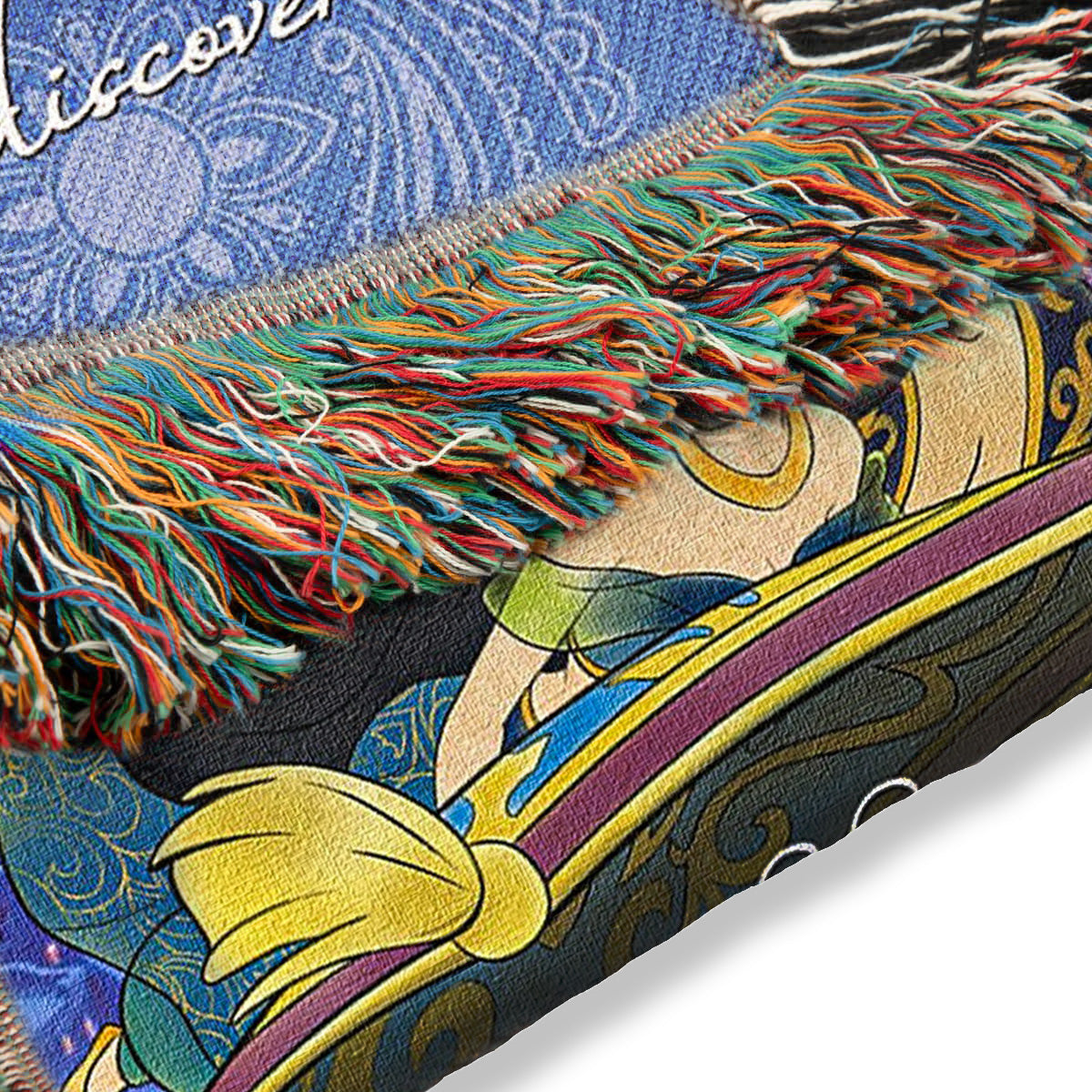 Disney Aladdin A Whole New World Tapestry Fleece Throw Blanket 46" x 60"