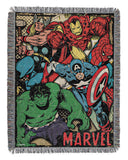 Northwest Avengers Woven Tapestry Throw Blanket, 48" x 60", Retro Heroes