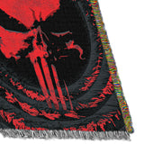 Northwest Marvel's Punisher, 'Center Target' Woven Tapestry Throw Blanket 48" x 60"