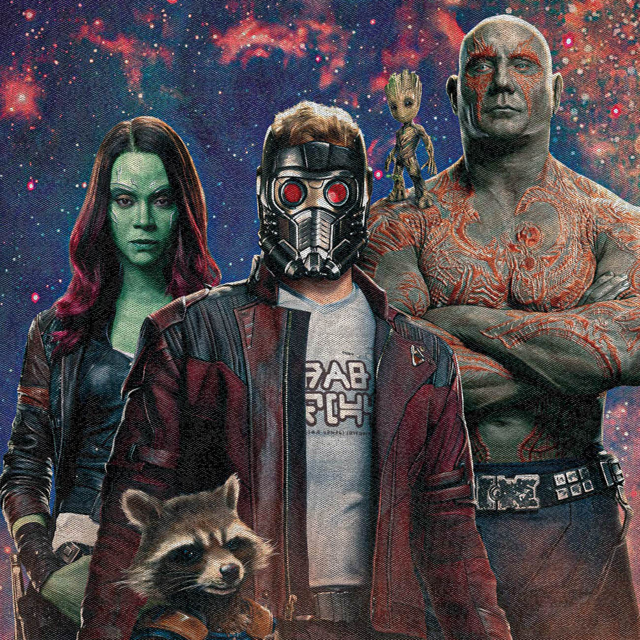 Northwest Guardians of the Galaxy Woven Tapestry Throw Blanket, 48" x 60", Space Crew