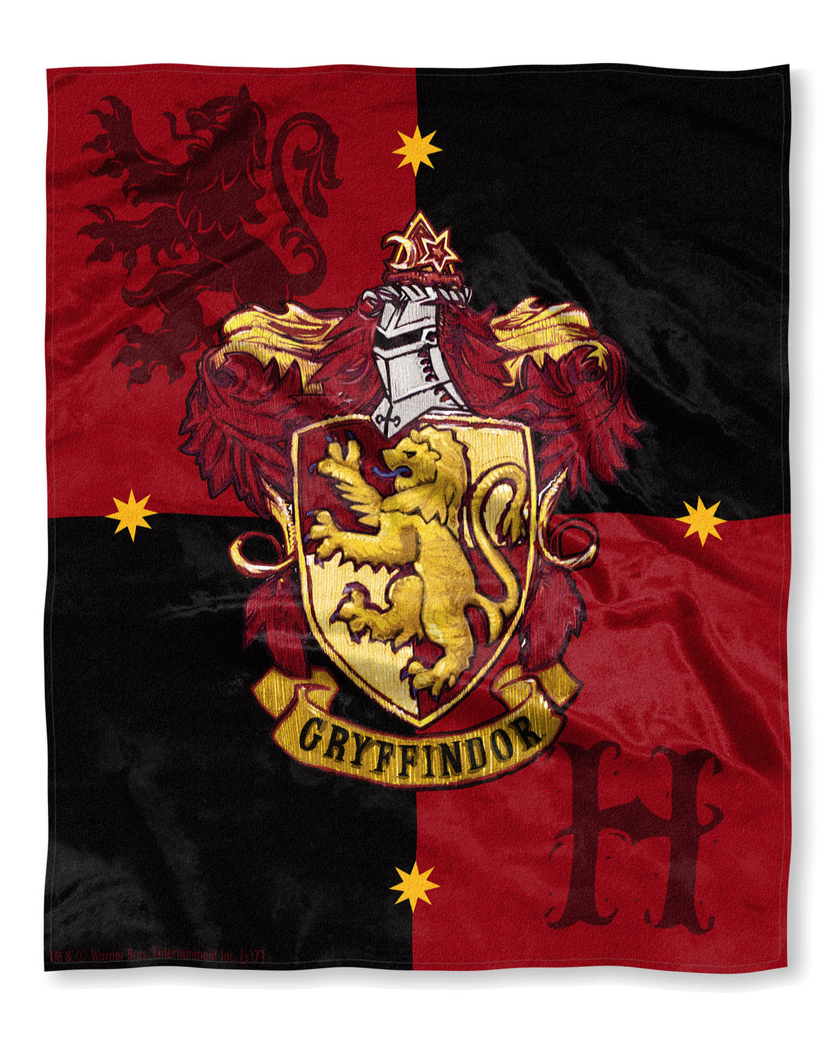 Harry Potter House Crests Silk Touch Throw 50" x 60"- Choose From All 4 Houses