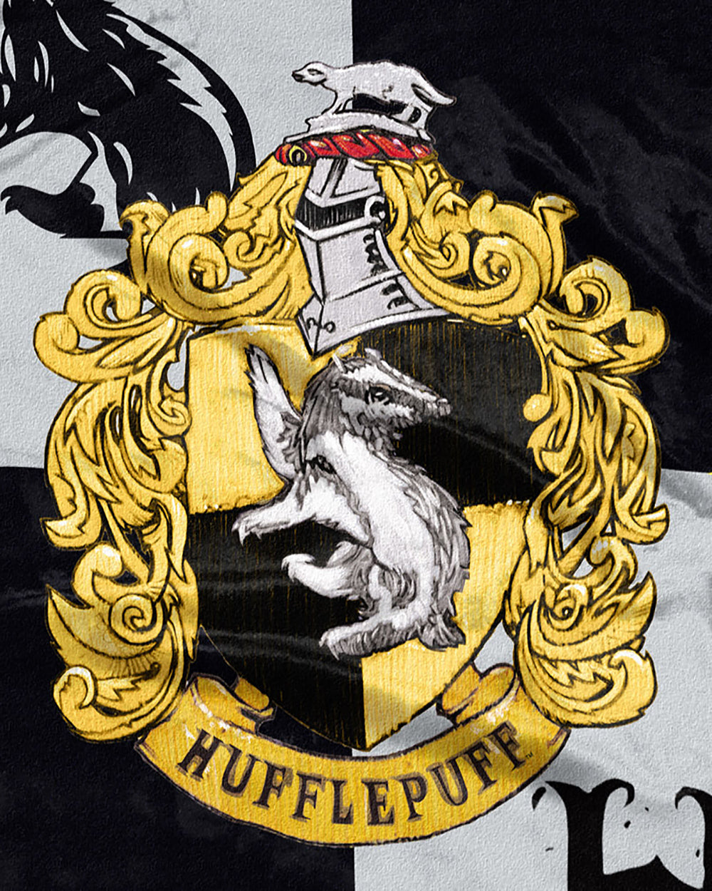 Harry Potter House Crests Silk Touch Throw 50" x 60"- Choose From All 4 Houses