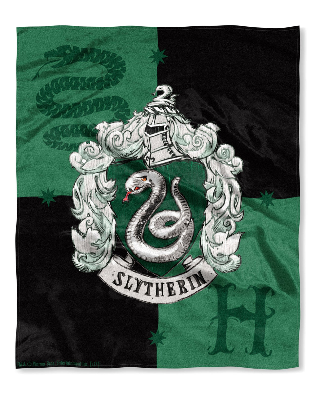 Harry Potter House Crests Silk Touch Throw 50" x 60"- Choose From All 4 Houses