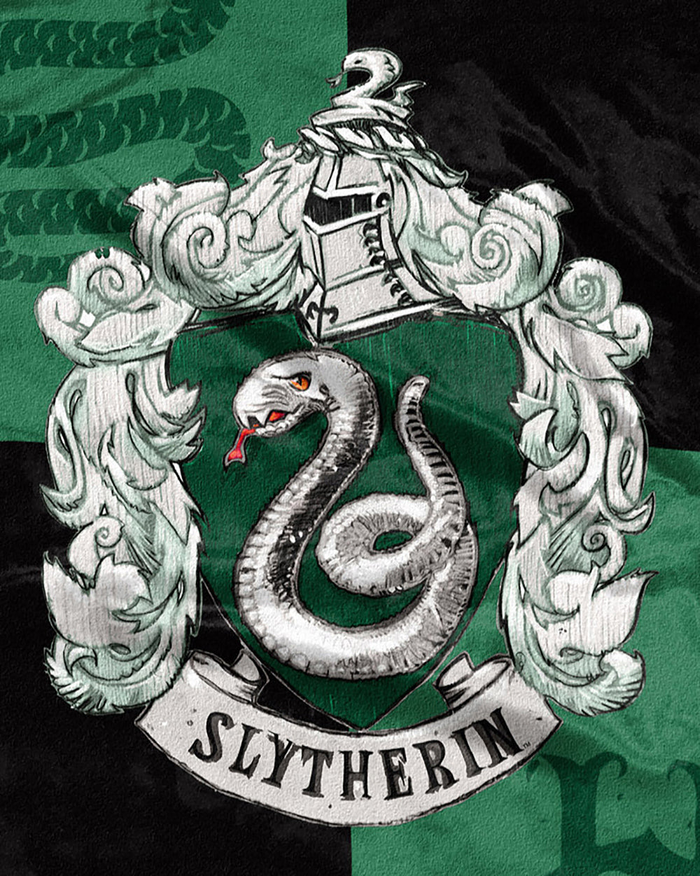 Harry Potter House Crests Silk Touch Throw 50" x 60"- Choose From All 4 Houses