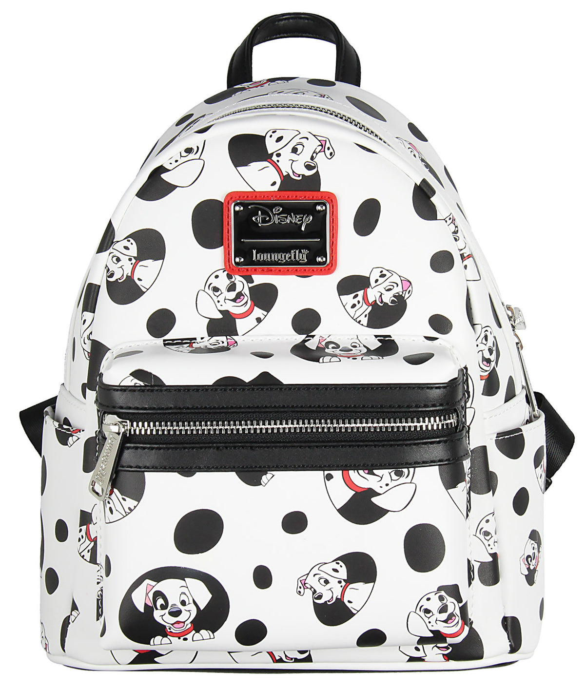 Loungefly Disney 101 Dalmatians Spots and Pups Allover Print Mini Backpack 11"
