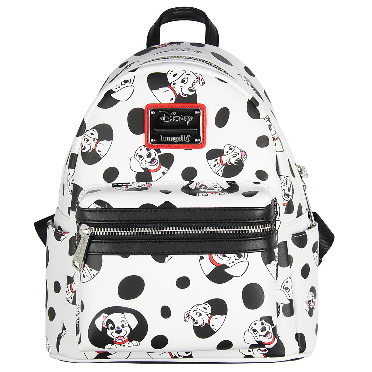 Loungefly Disney 101 Dalmatians Spots and Pups Allover Print Mini Backpack 11"