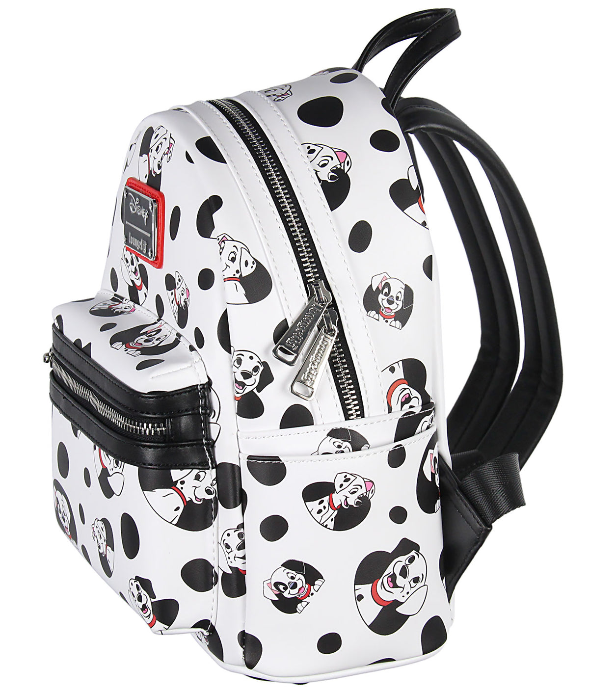 Loungefly Disney 101 Dalmatians Spots and Pups Allover Print Mini Backpack 11"