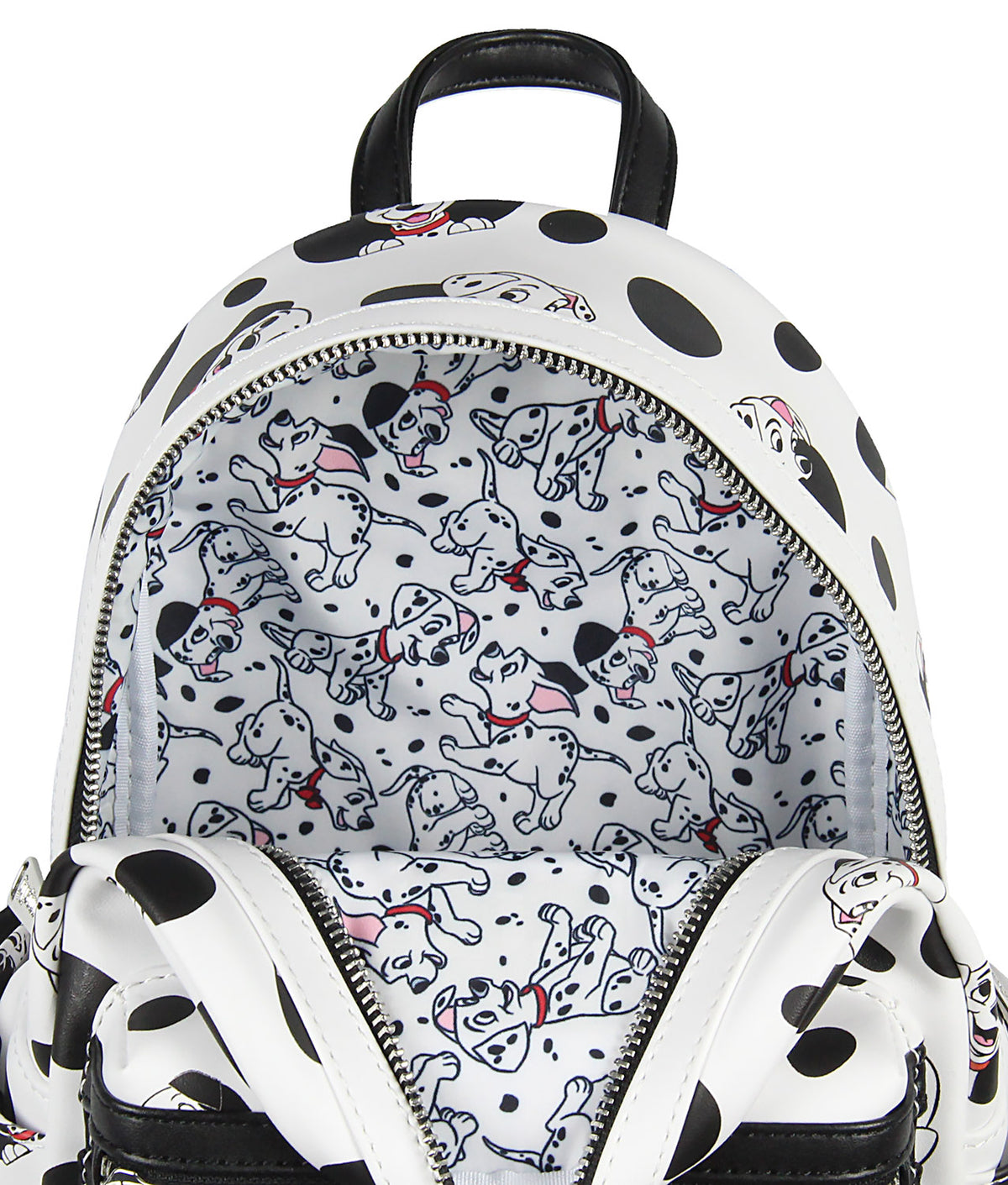 Loungefly Disney 101 Dalmatians Spots and Pups Allover Print Mini Backpack 11"