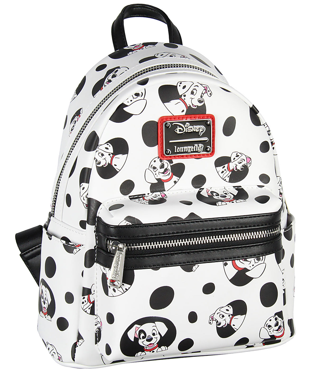 Loungefly Disney 101 Dalmatians Spots and Pups Allover Print Mini Backpack 11"