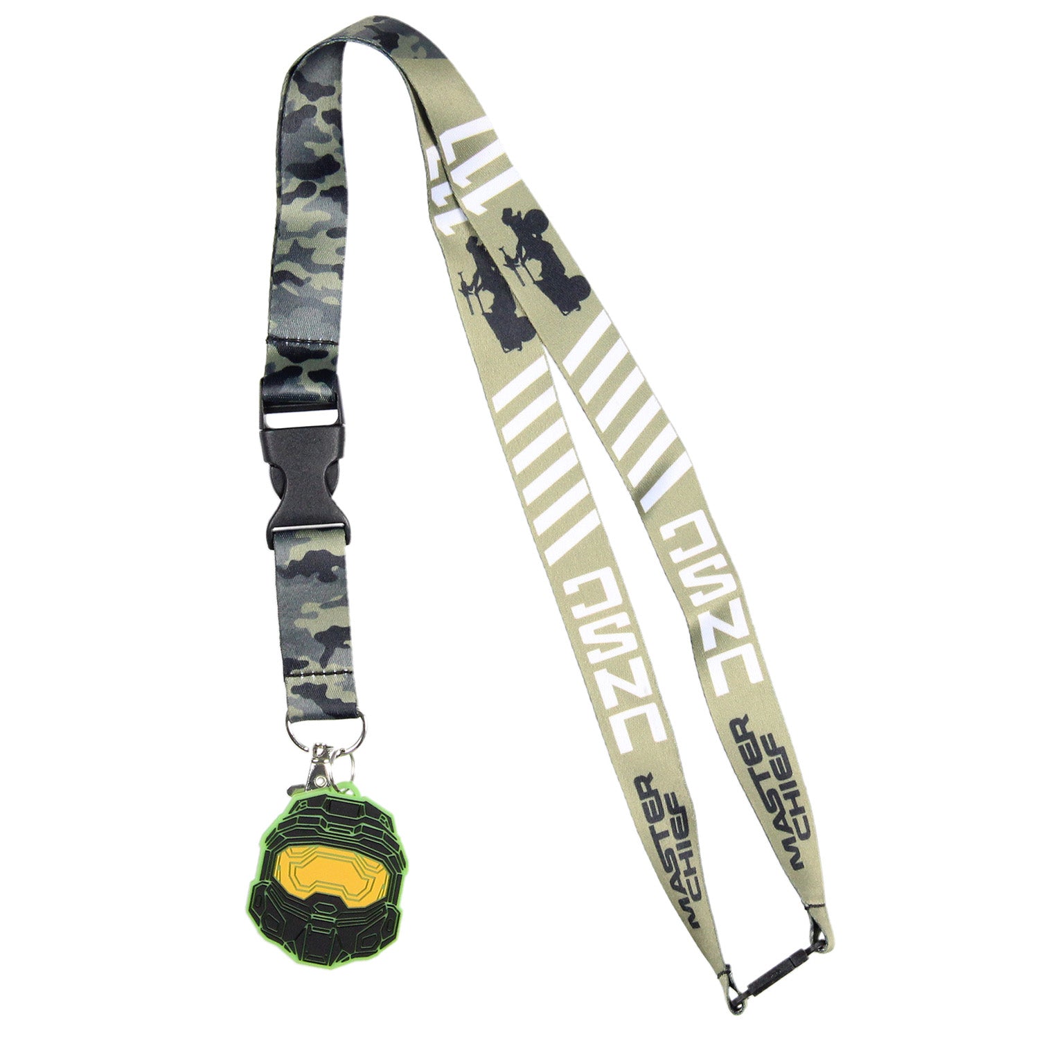 HALO Video Game Lanyard Keychain w/ 2" Master Chief Charm