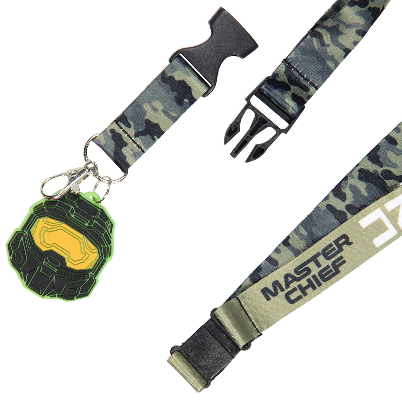 HALO Video Game Lanyard Keychain w/ 2" Master Chief Charm