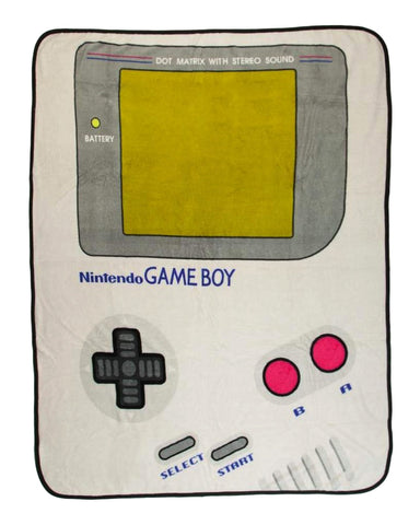 Nintendo Game Boy Handheld Game Console Fleece Throw Blanket 45" X 60"