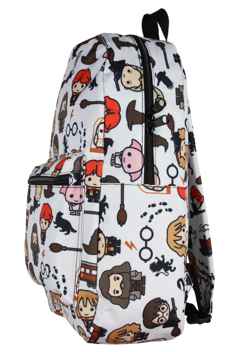 Harry Potter Laptop Backpack Chibi Characters Art Sublimated School Bag 17"