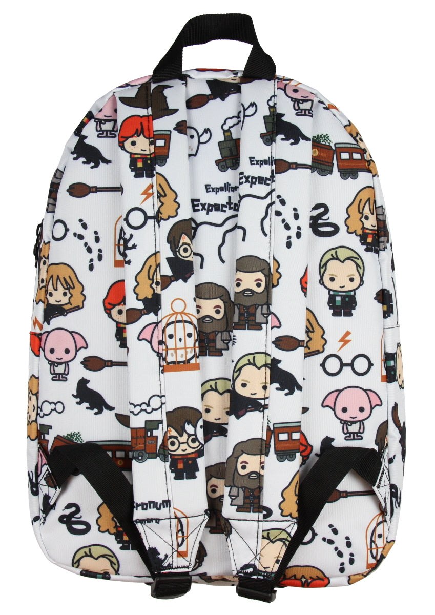 Harry Potter Laptop Backpack Chibi Characters Art Sublimated School Bag 17"
