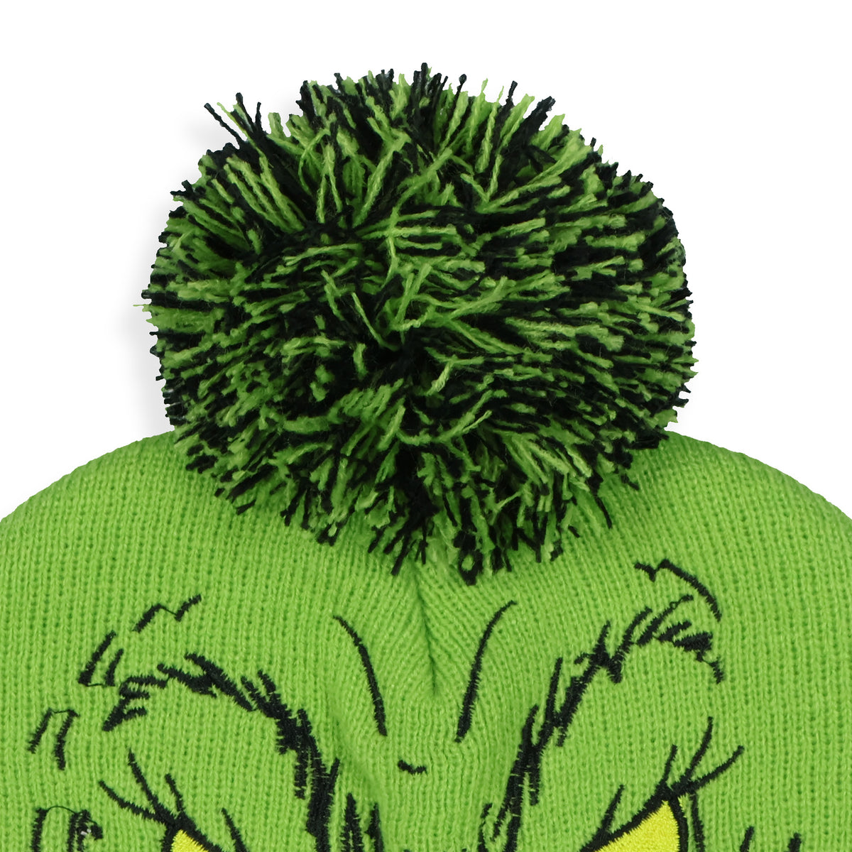 Dr. Seuss GRINCH Who Stole Christmas Pom Beanie Hat Embroidered Character