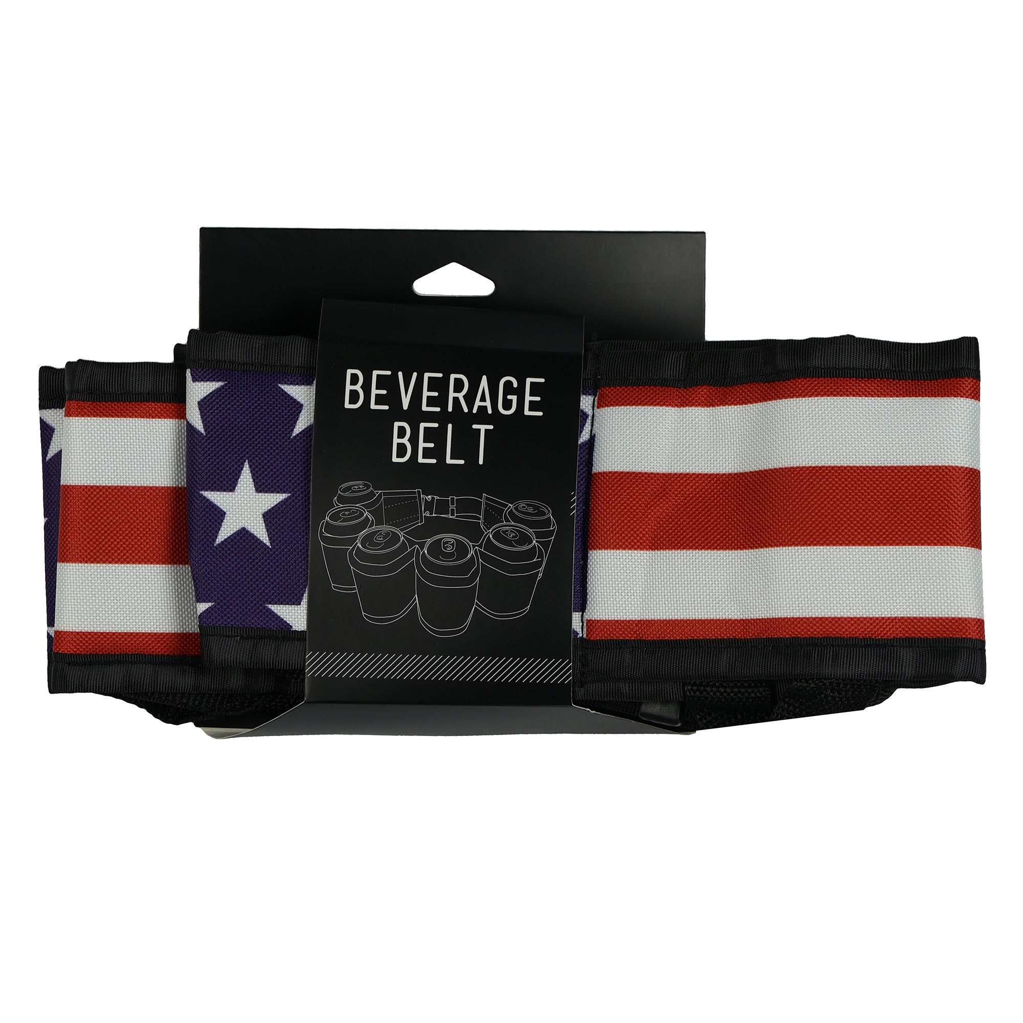 American Flag Belt Drink Holder 6 Pack US Flag Utility Adjustable Belt