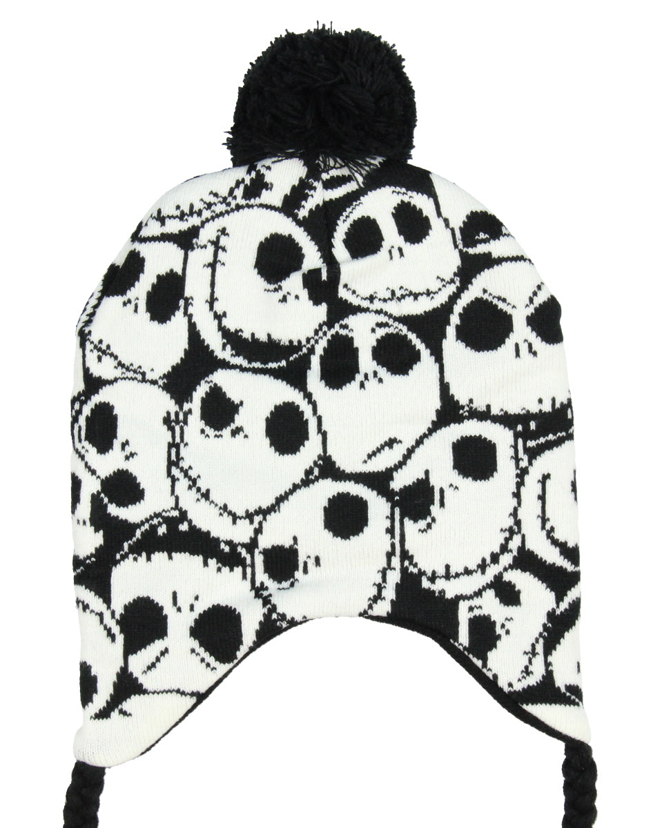 Nightmare Before Christmas Jack Skellington Allover Print Laplander Beanie