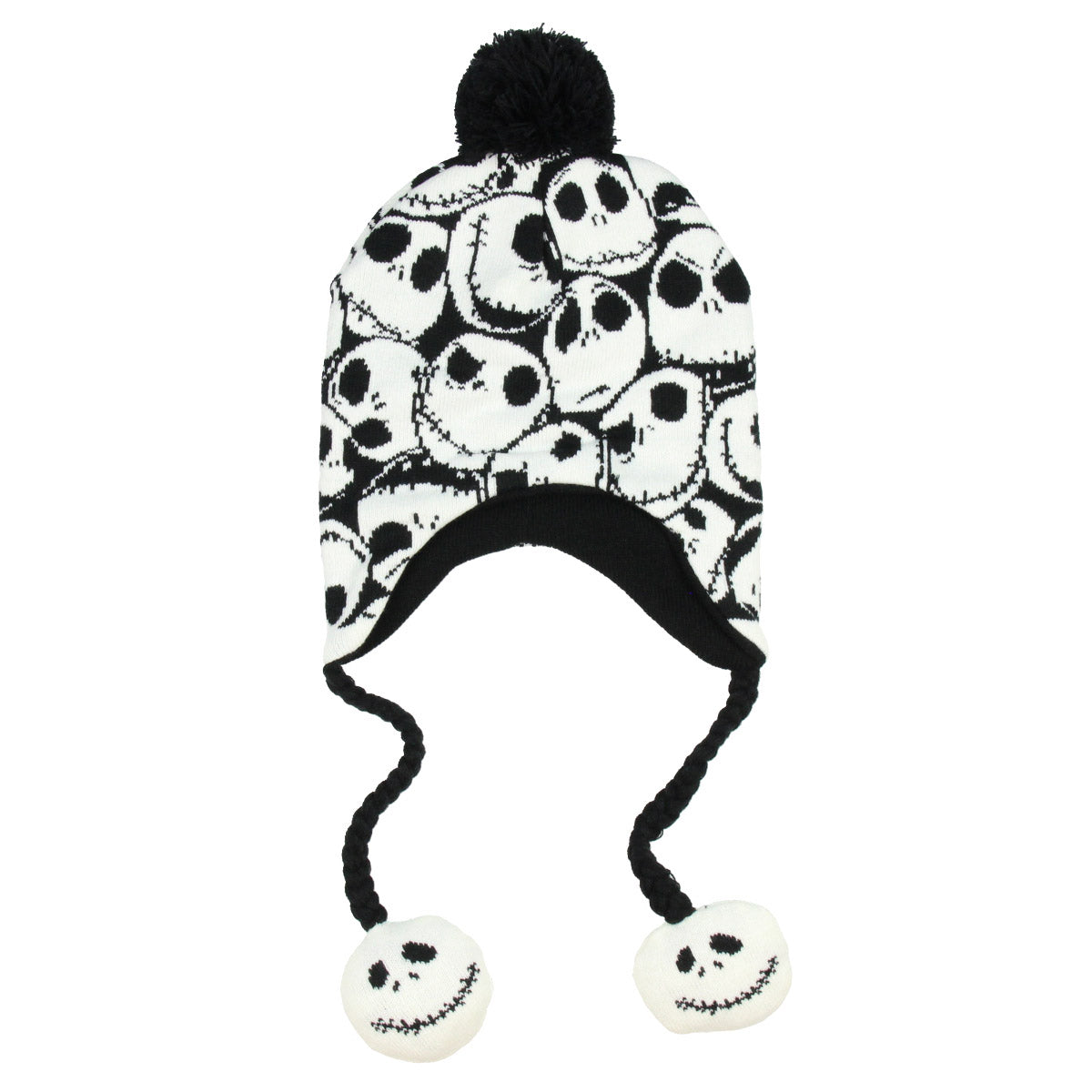Nightmare Before Christmas Jack Skellington Allover Print Laplander Beanie