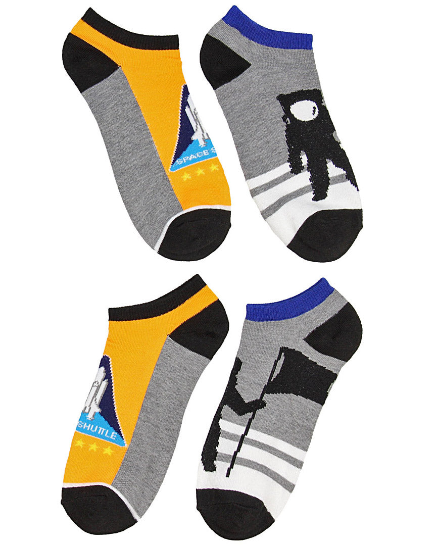 Buzz Aldrin NASA Themed No-Show Ankle Socks 5 Pair Set