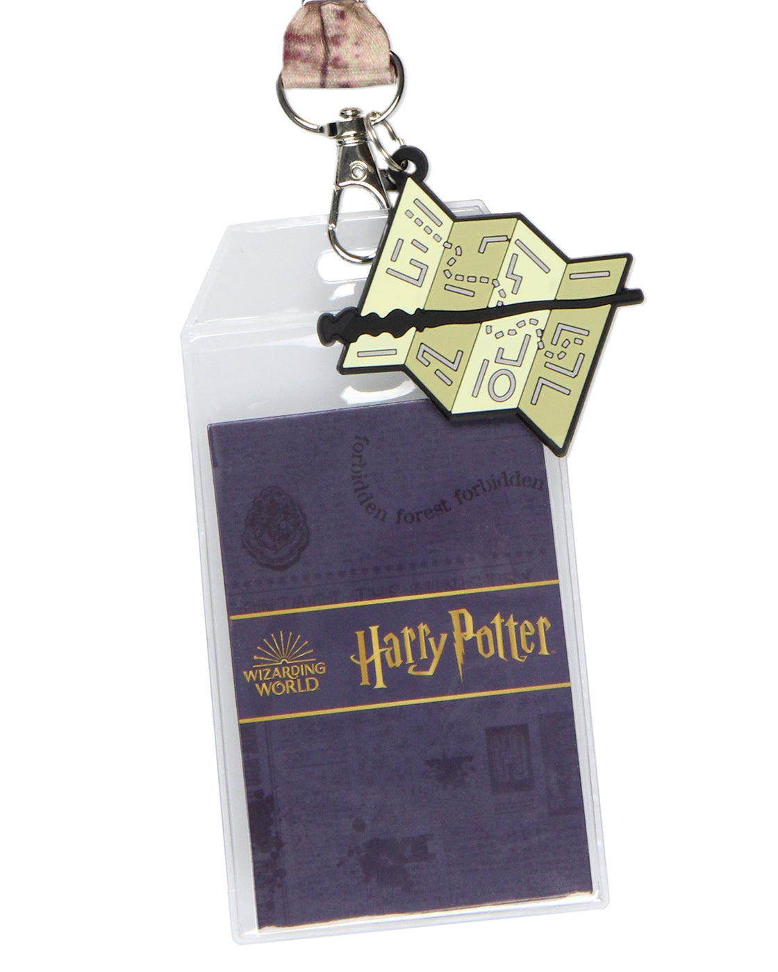Harry Potter I Solemnly Swear That I Am Up To No Good Lanyard w/ Badge Holder and Marauders Map Charm