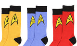 Star Trek The Original Series Uniform Adult Crew Socks